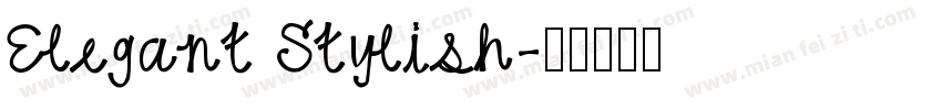 Elegant Stylish字体转换
